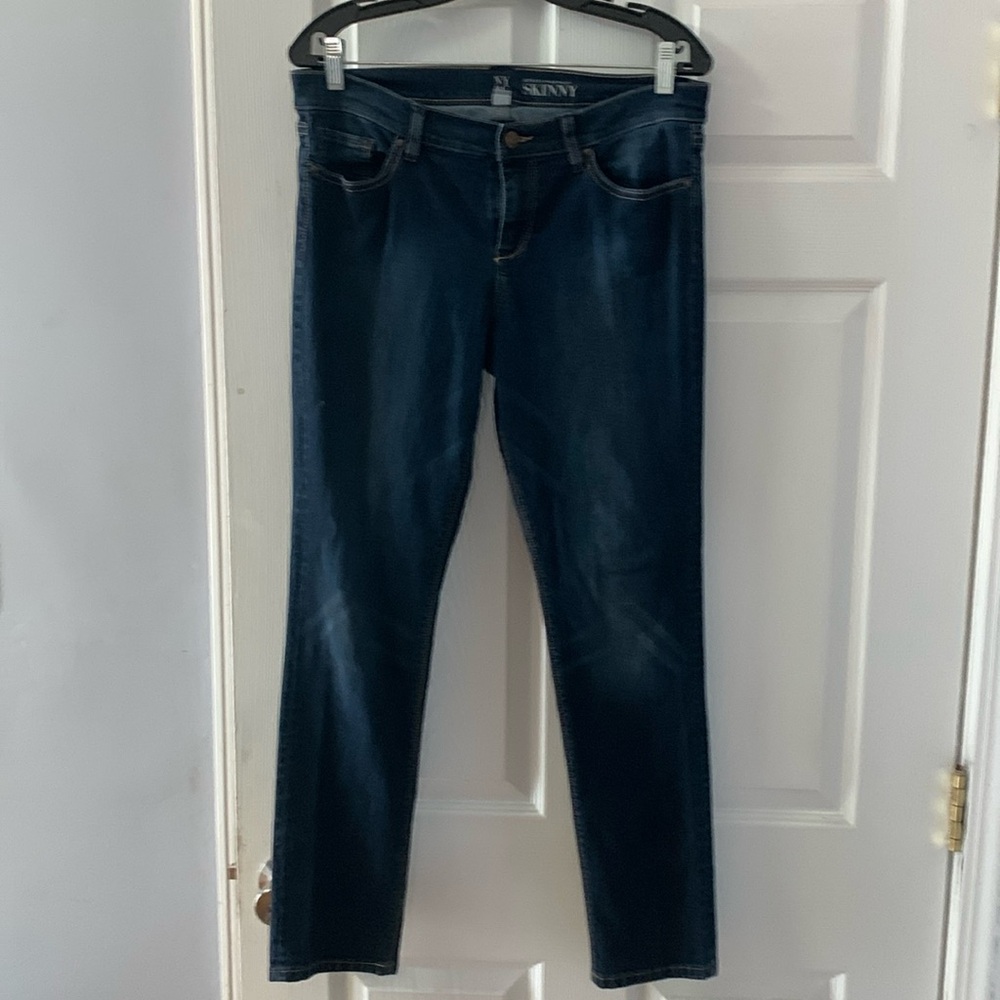 Straight let blue Jean